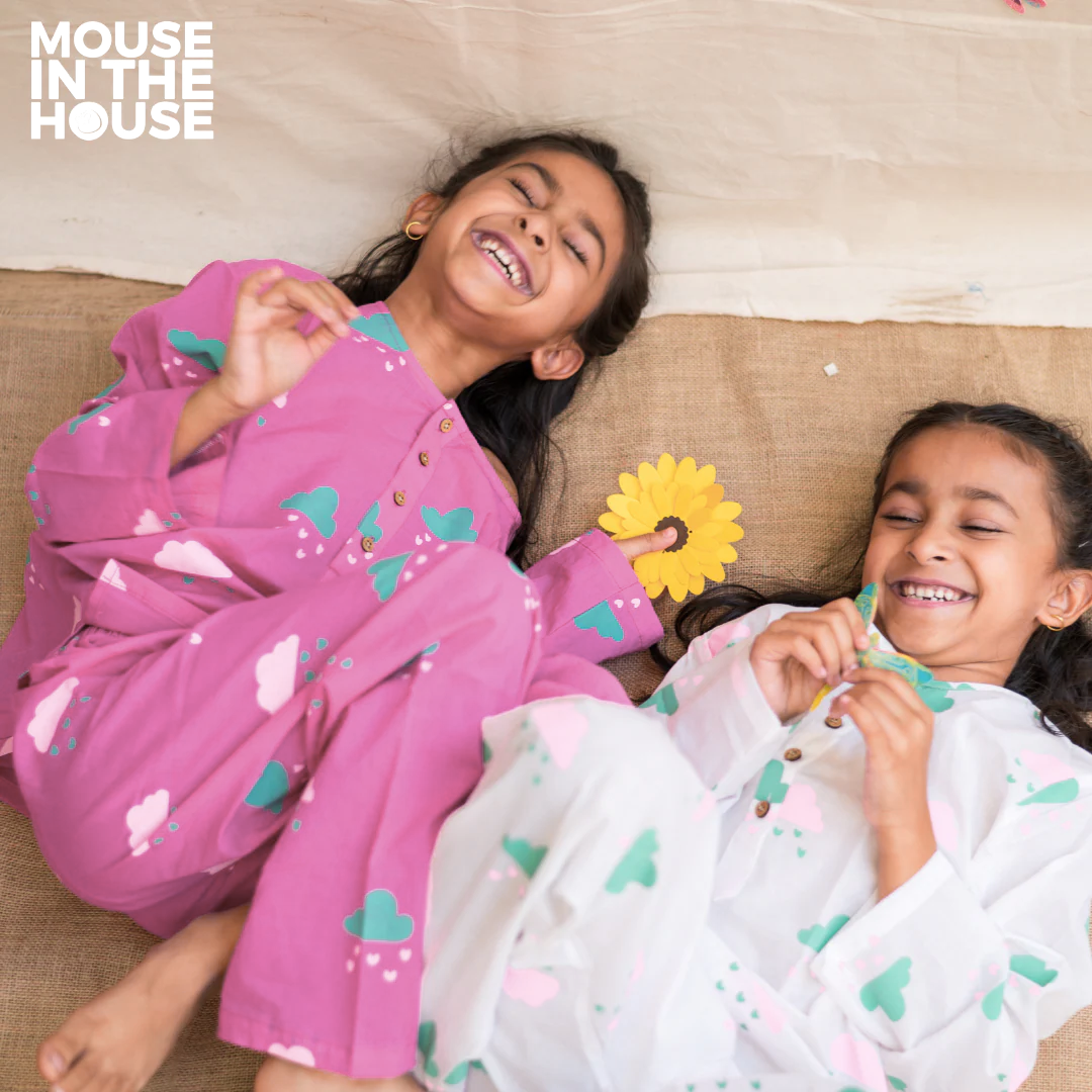 Mouse In The House Little Cloud (Pink)- Unisex Nightdress