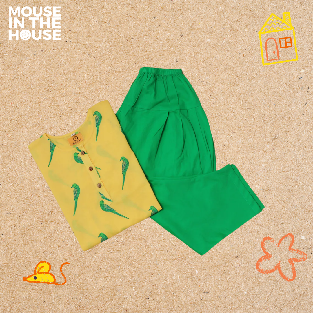 Mouse In The House Tiya A Parrot - Ethnic wear Girls