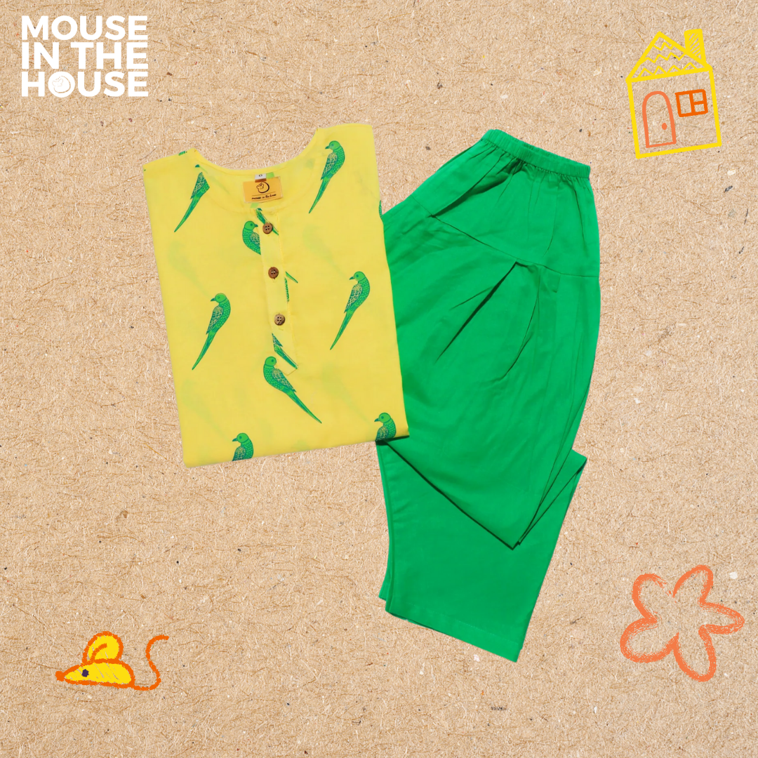 Mouse In The House Tiya A Parrot - Ethnic wear Girls
