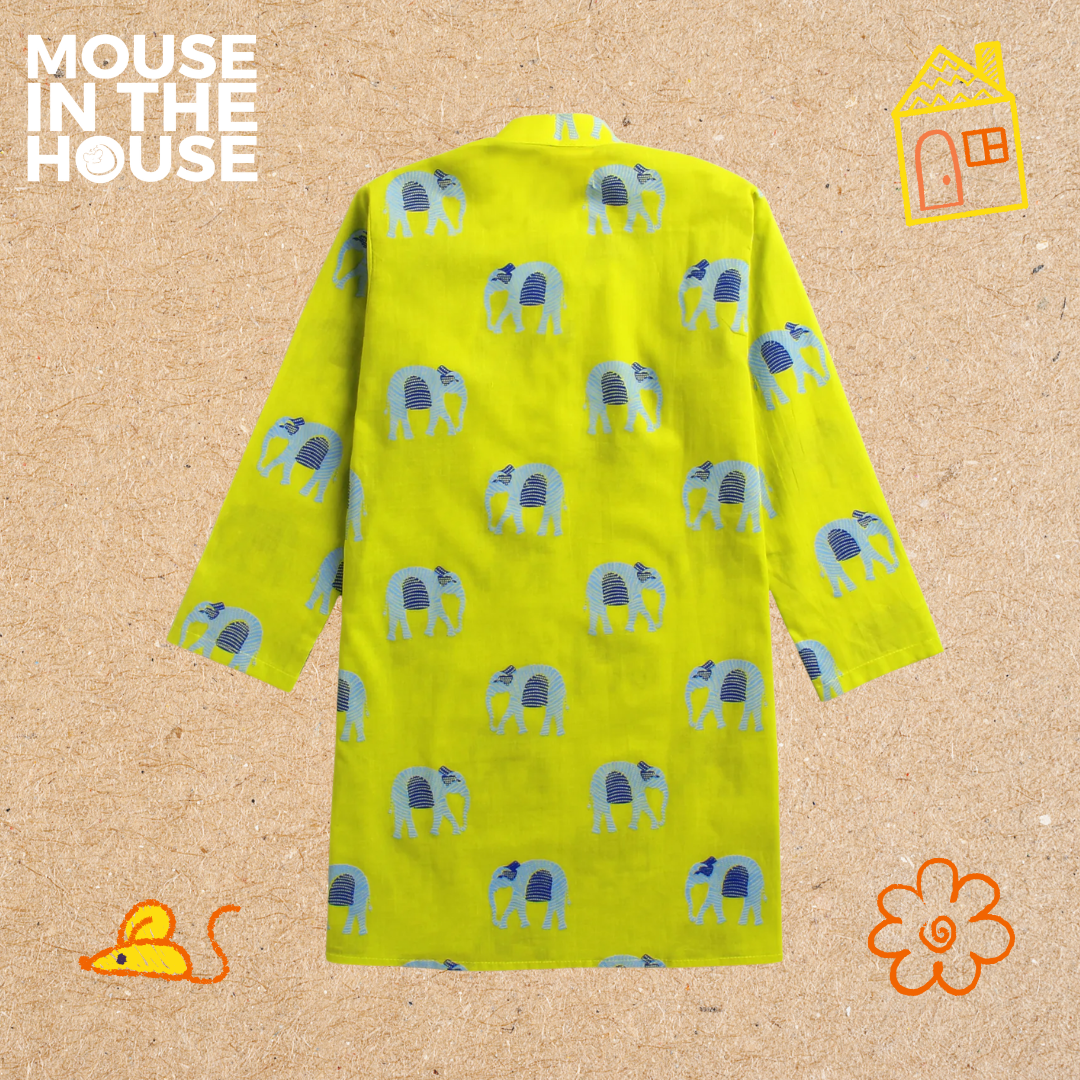 Mouse In The House Rupa The Elephant - Ethnic Wear Boys