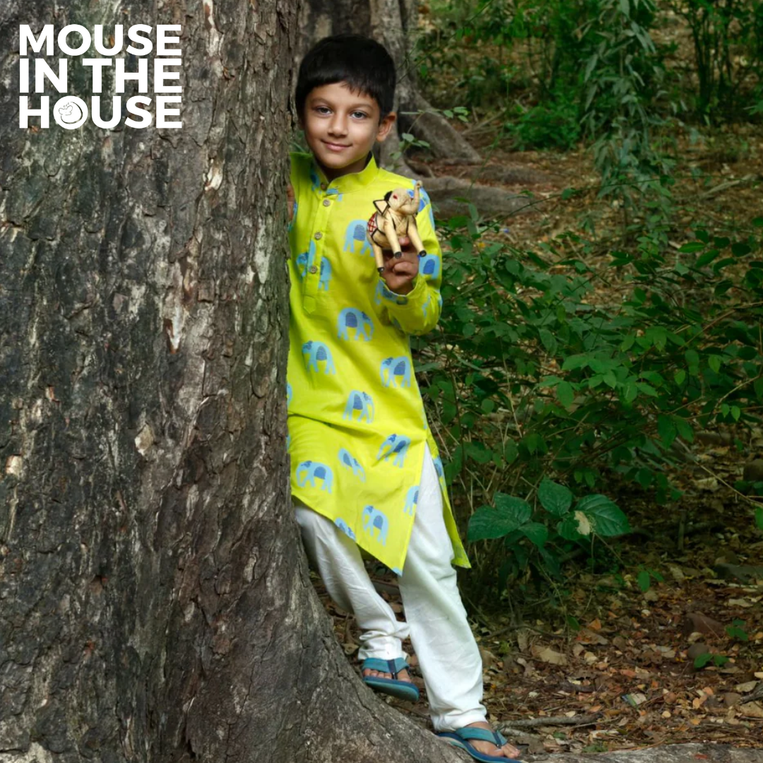 Mouse In The House Rupa The Elephant - Ethnic Wear Boys