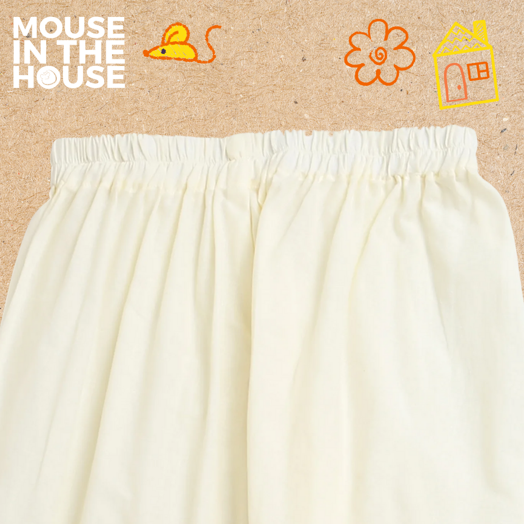 Mouse In The House Rupa The Elephant (White)- Ethnic Wear Boys