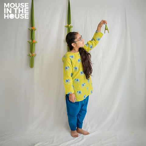 Mouse In The House Rupa The Elephant - Ethnic Wear Girls