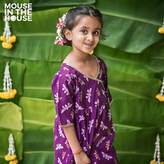 Mouse In The House Shimmering Butterfly- Ethnic Wear Girls