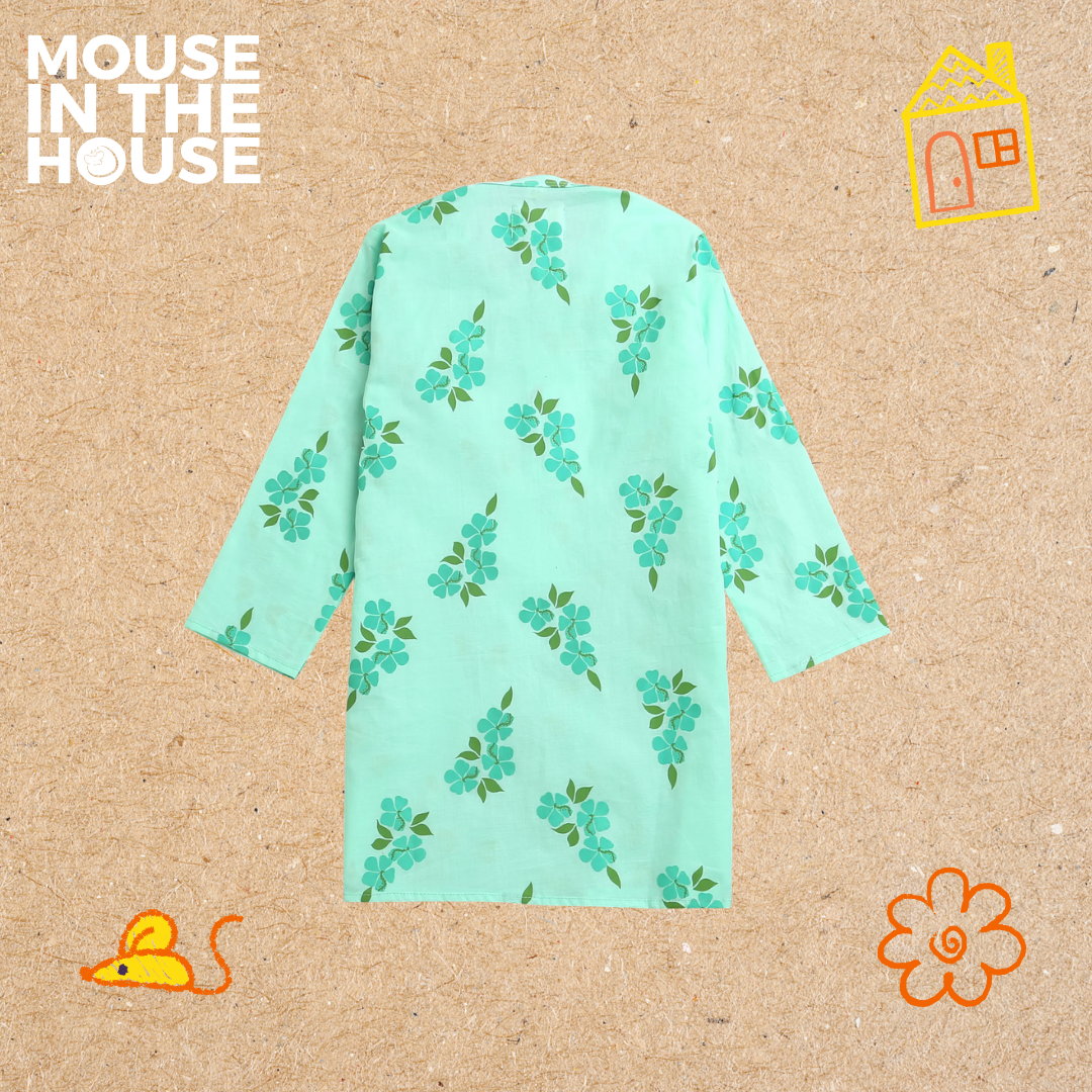 Mouse In The House Lane of Happiness (Blue)- Ethnic Wear boys