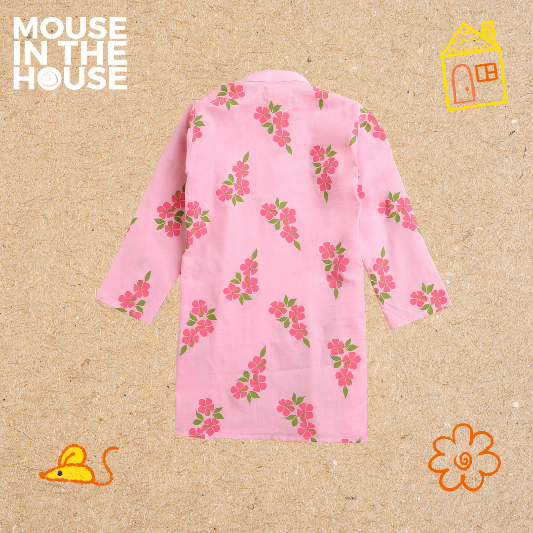 Mouse In The House Lane of Happiness (Pink)- Boys Ethnic Wear