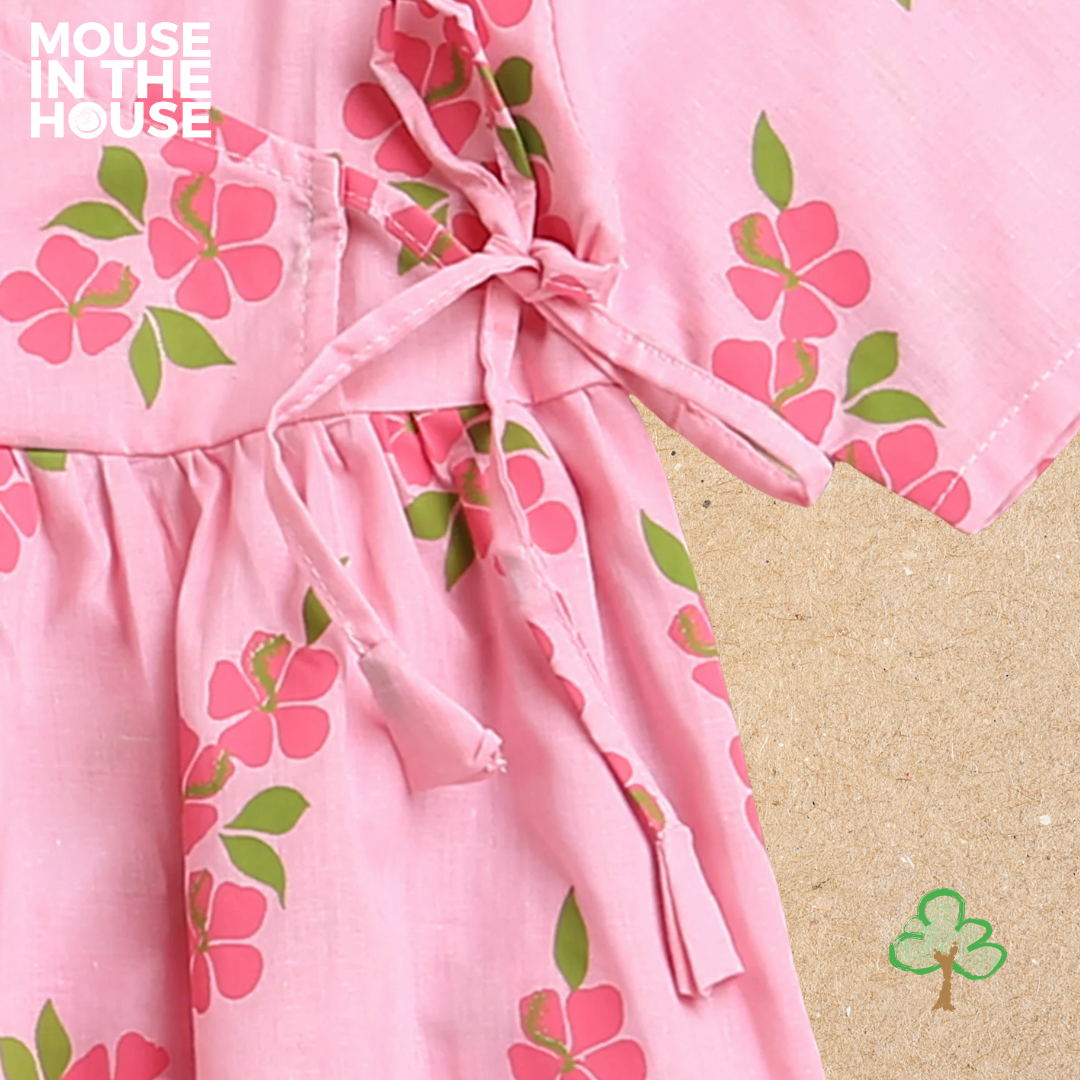 Mouse In The House Lane of Happiness (Pink) - Girls Ethnic Wear
