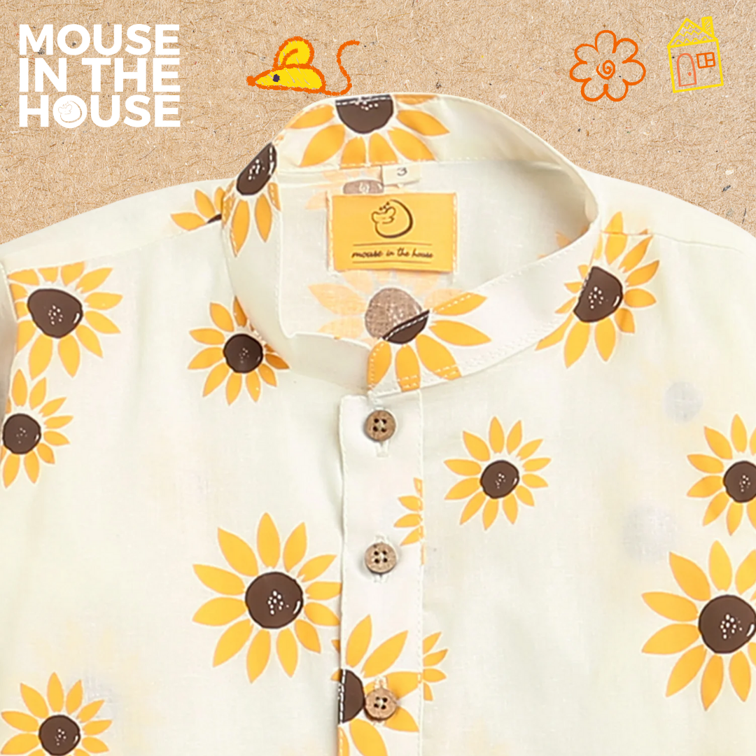 Mouse In The House Lane of Dreams (Cream)- Ethnic Wear boys