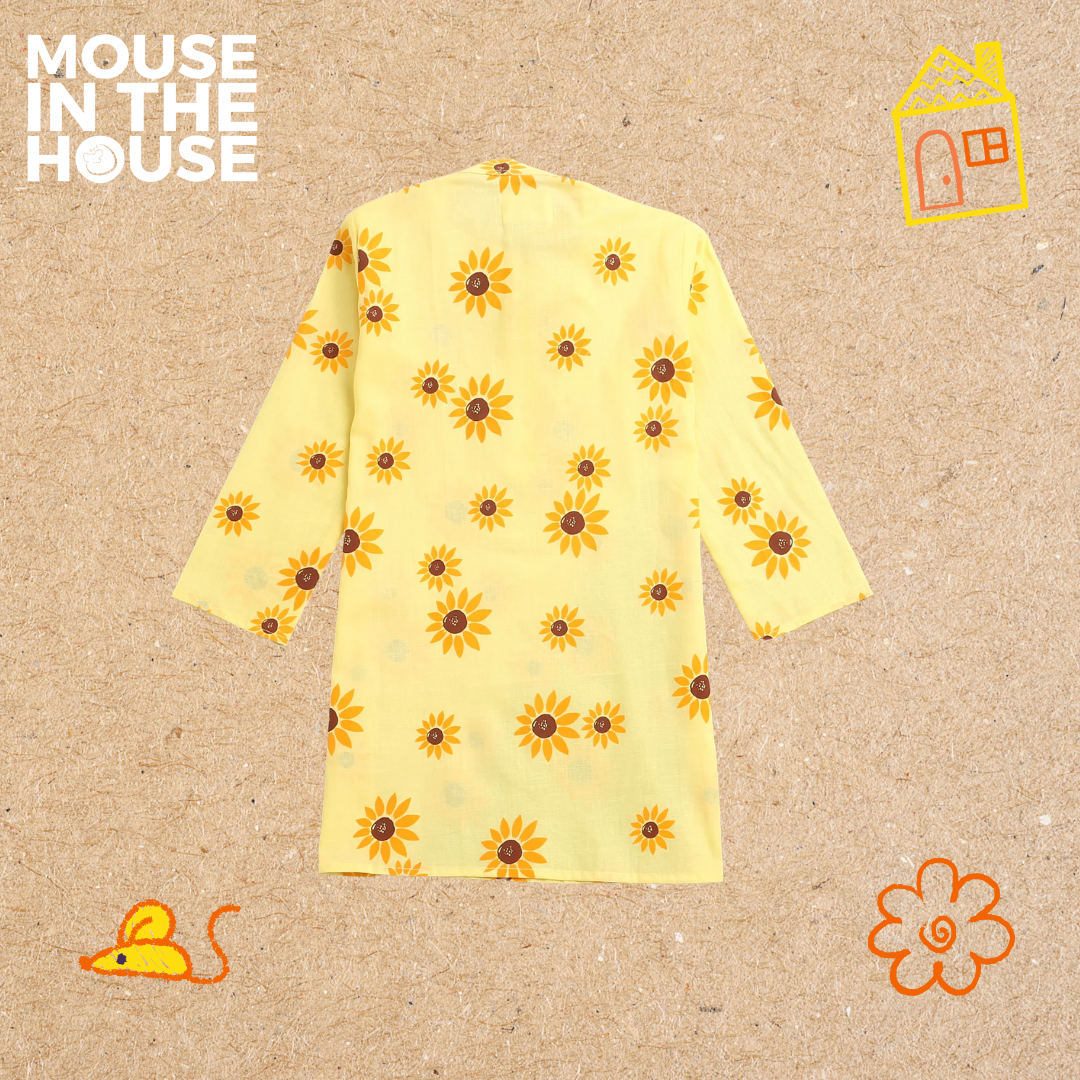 Mouse In The House Lane of Dreams (Yellow)  - Ethnic Wear Boys
