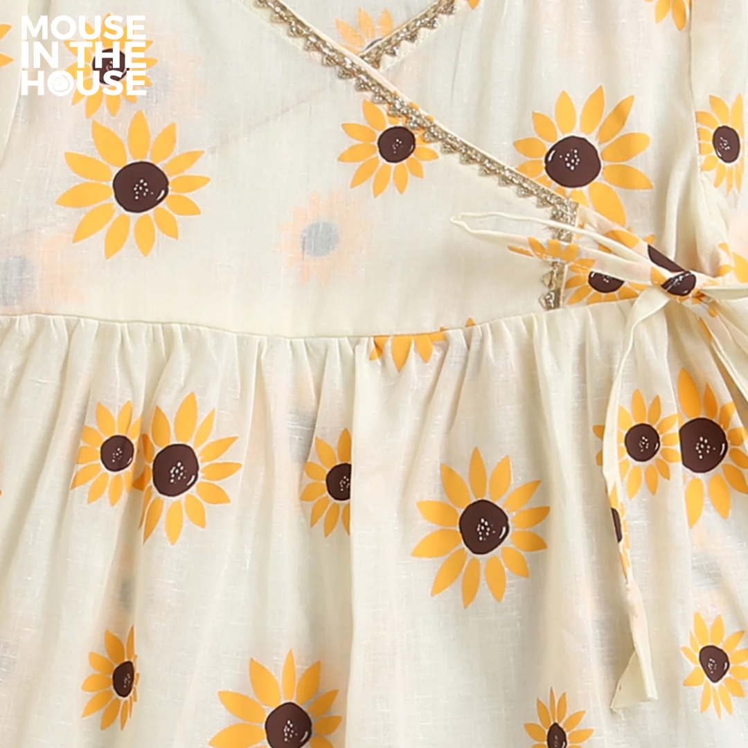 Mouse In The House Lane of Dreams (Cream) - Girls Ethnic Wear