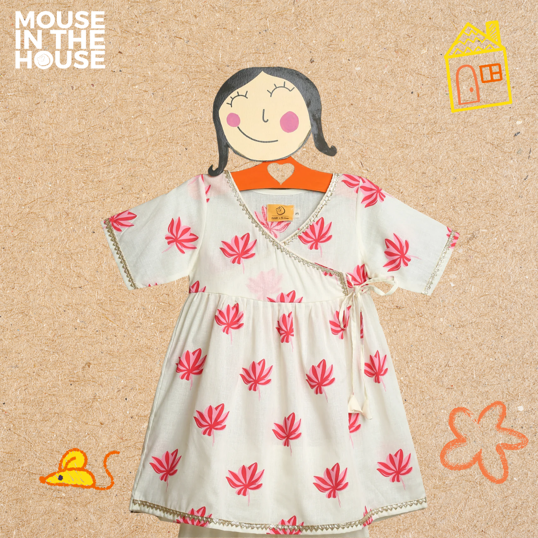 Mouse In The House Lotus Bloom - Ethnic Wear for Girls