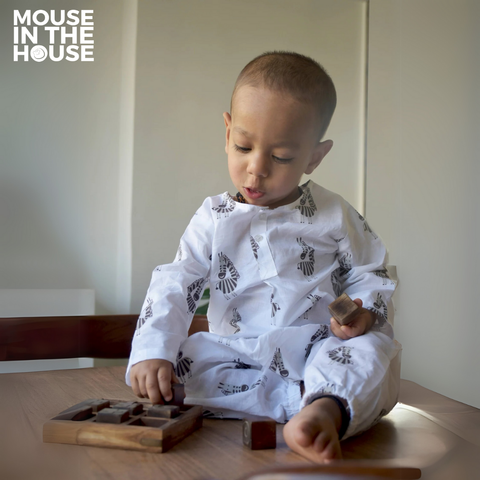 Mouse In The House Stripy Zebra- Infant Wear
