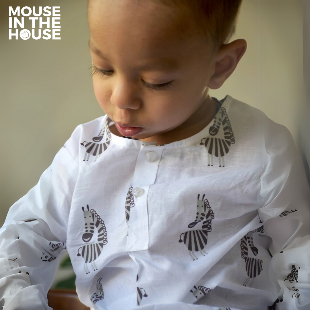 Mouse In The House Stripy Zebra- Infant Wear