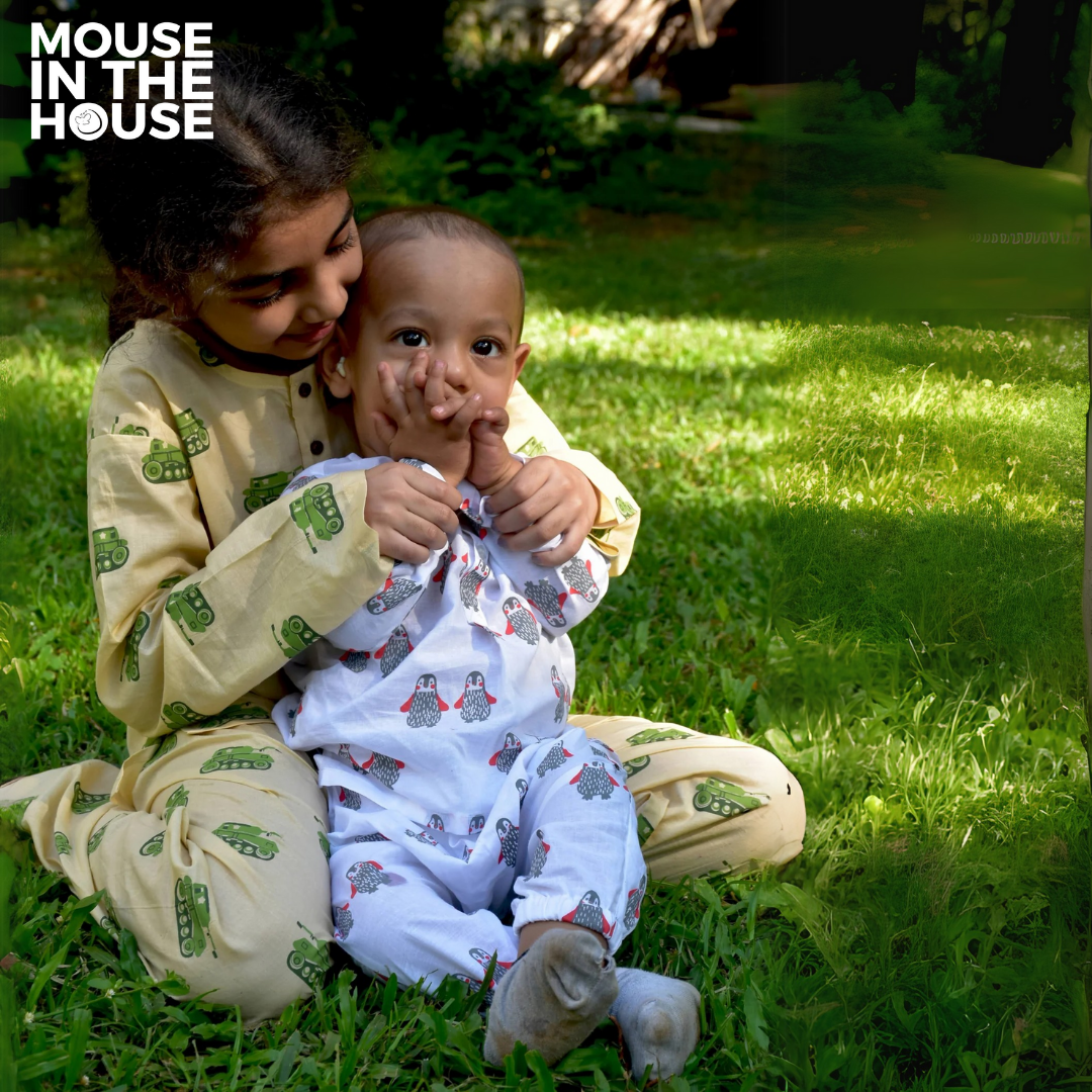 Mouse In The House Stary Penguin-  Infant Wear