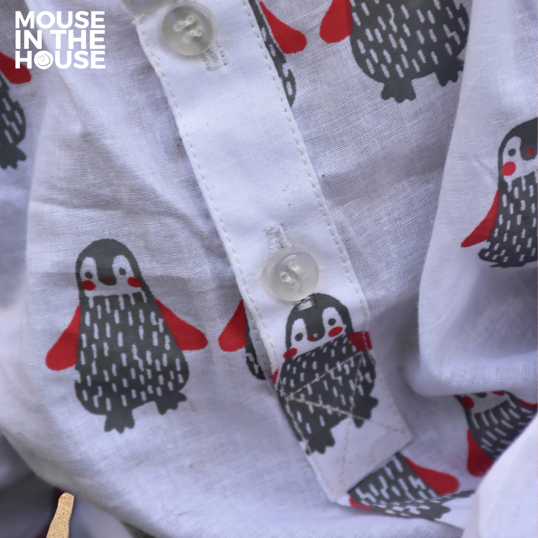Mouse In The House Stary Penguin-  Infant Wear