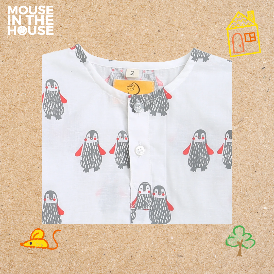 Mouse In The House Stary Penguin-  Infant Wear