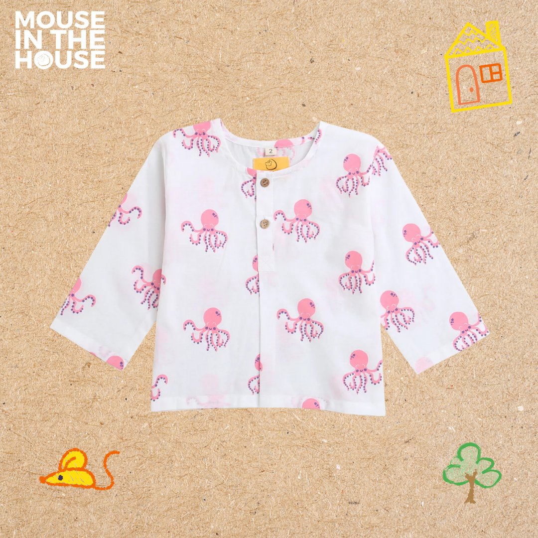 Mouse In The House Hearty Octopus- Infant Wear