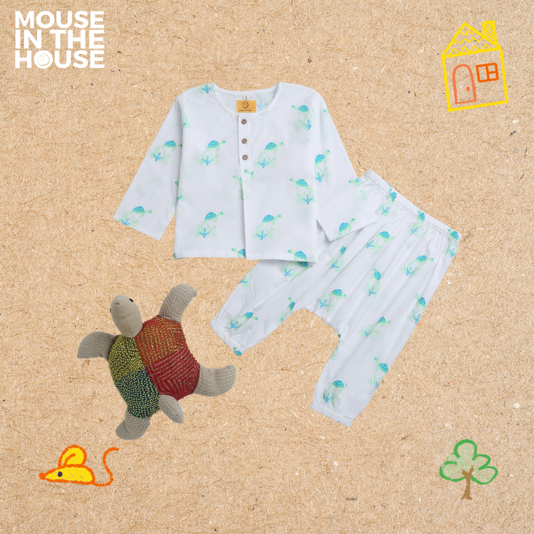 Mouse In The House Flippy The Turtle- Infant Wear