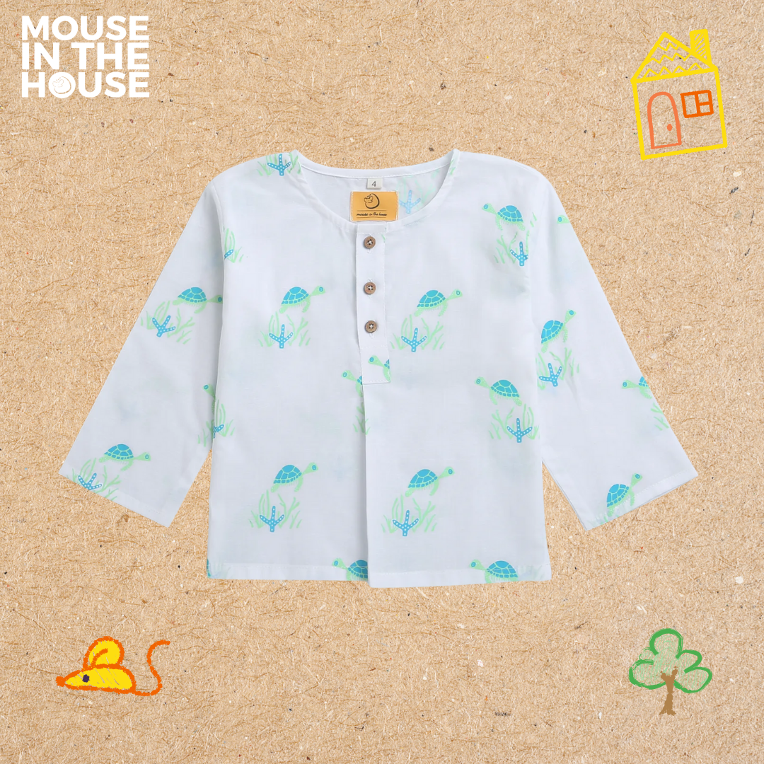 Mouse In The House Flippy The Turtle- Infant Wear