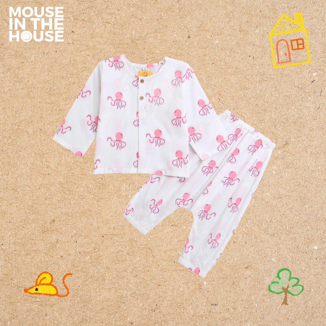 Mouse In The House Hearty Octopus- Infant Wear