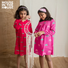 Mouse In The House Little Clouds - Nightdress Girls