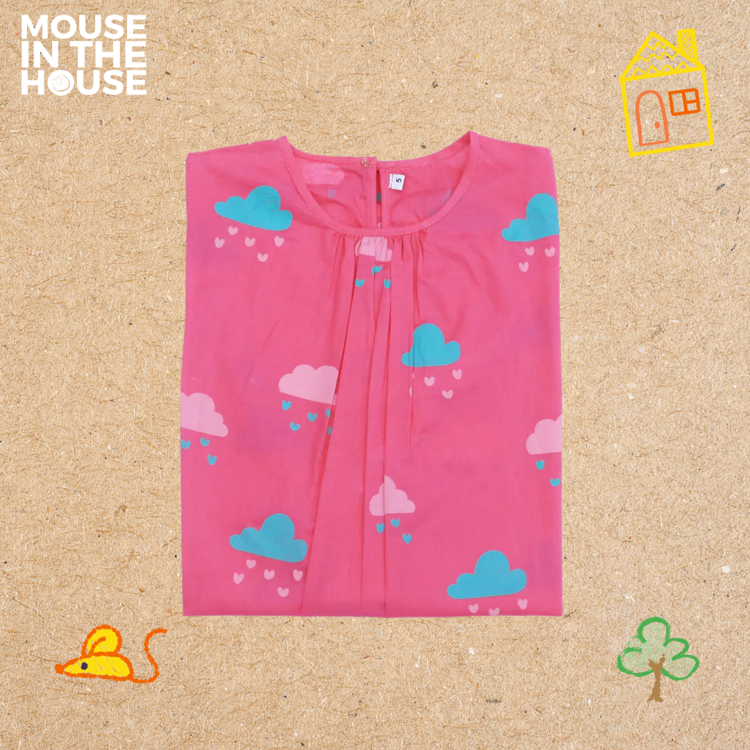 Mouse In The House Little Clouds - Nightdress Girls
