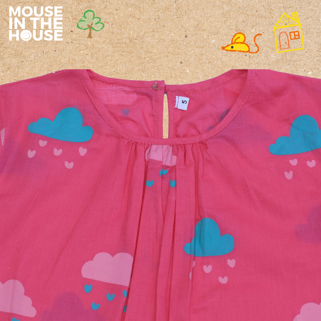 Mouse In The House Little Clouds - Nightdress Girls