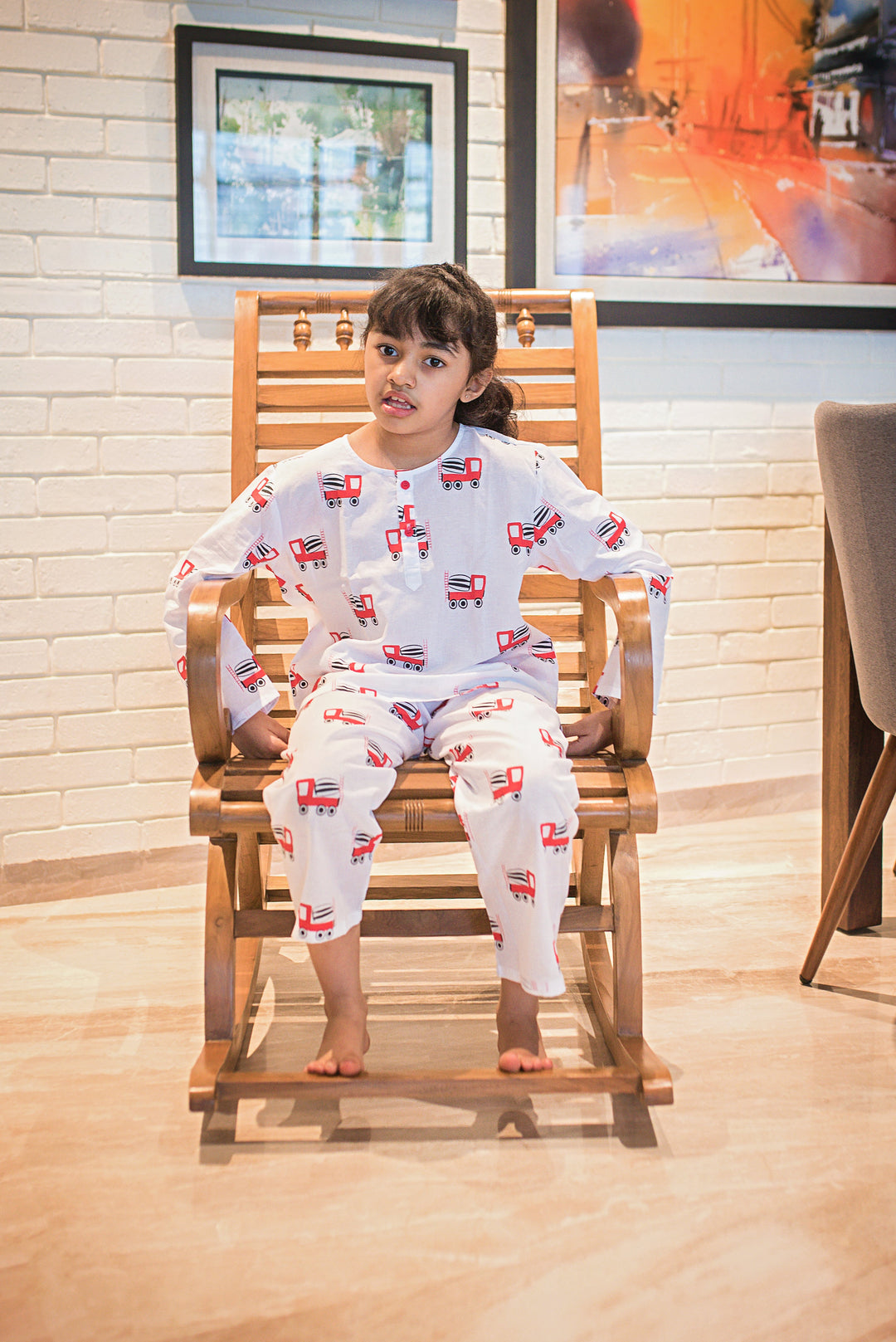 Mouse In The House Whirly Cement Mixer- Unisex Nightdress