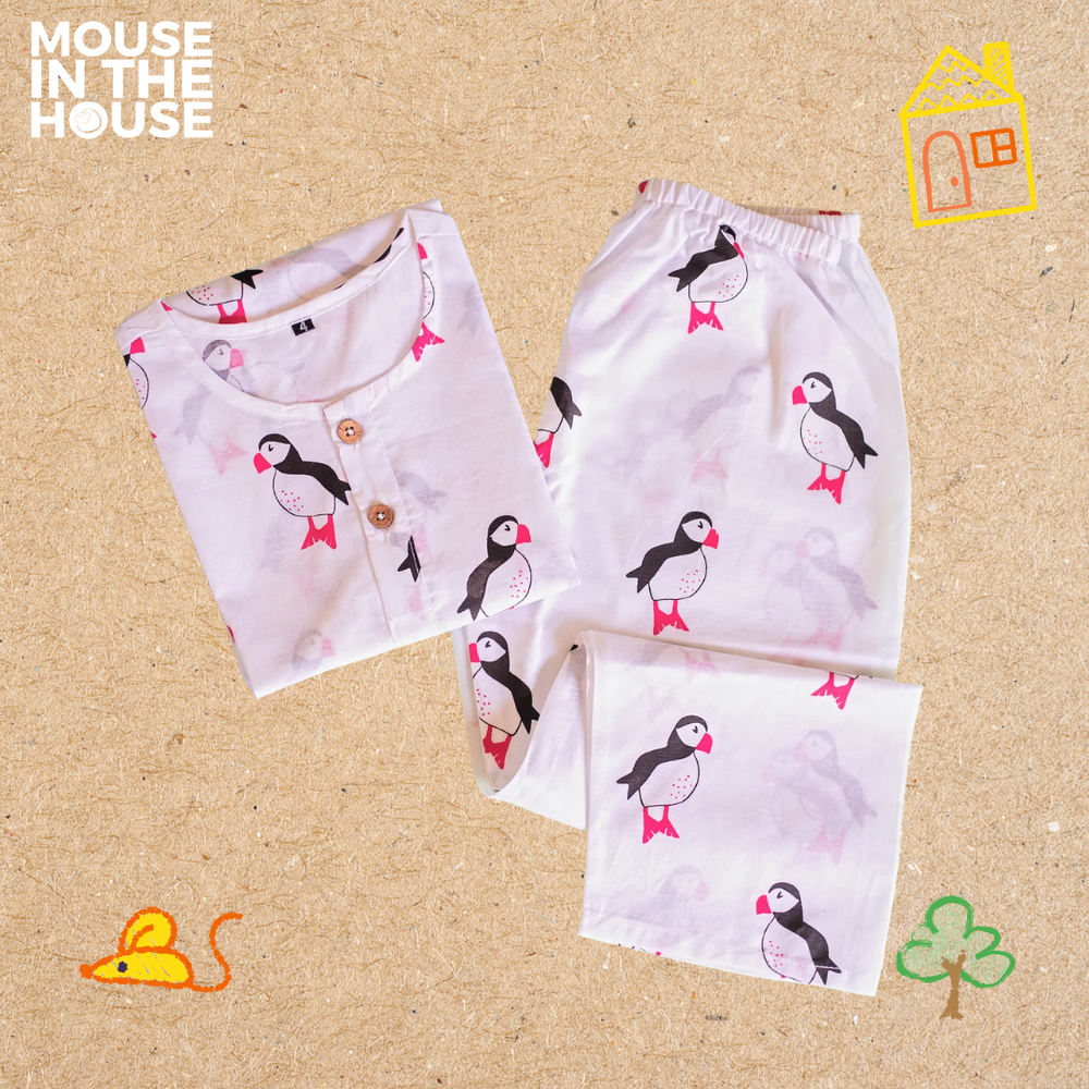 Mouse In The House Mr.Puffin- Unisex Nightdress