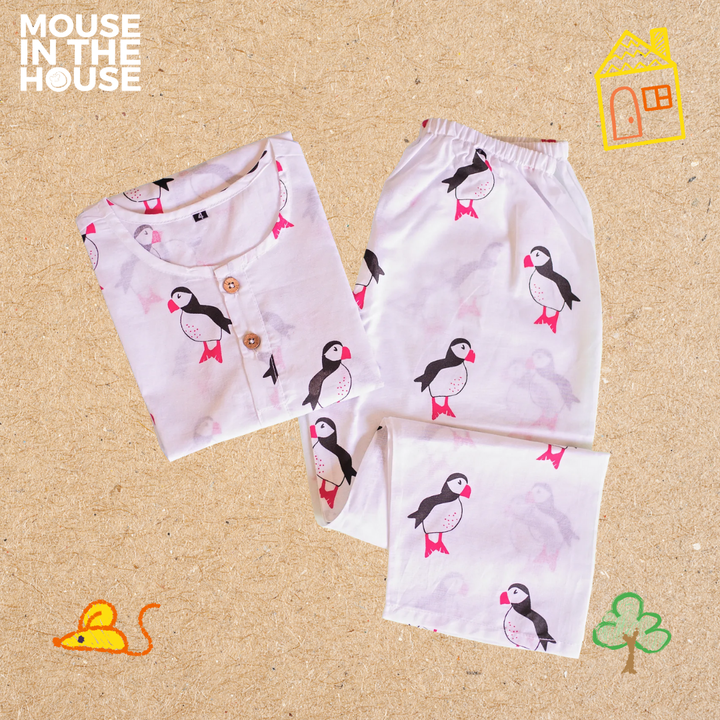 Mouse In The House Mr.Puffin- Unisex Nightdress