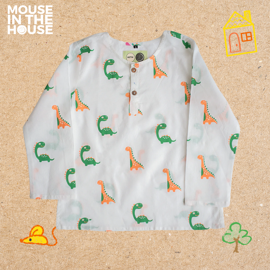 Mouse In The House Dino Friends- Unisex Nightdress