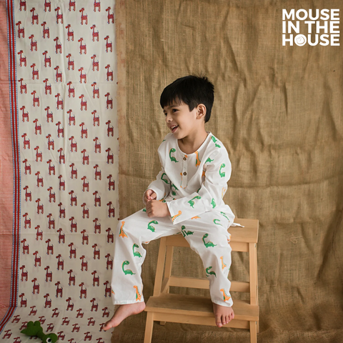 Mouse In The House Dino Friends- Unisex Nightdress