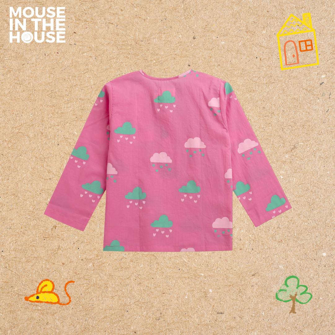 Mouse In The House Little Cloud (Pink)- Unisex Nightdress