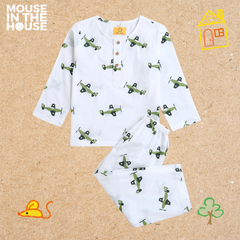 Mouse In The House Fighter Plane- Unisex Nightwear