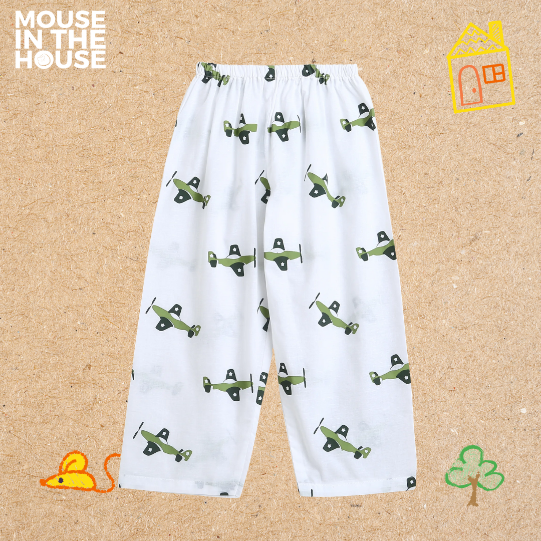 Mouse In The House Fighter Plane- Unisex Nightwear