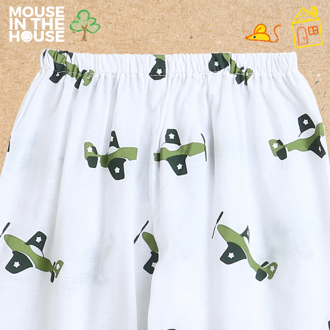 Mouse In The House Fighter Plane- Unisex Nightwear