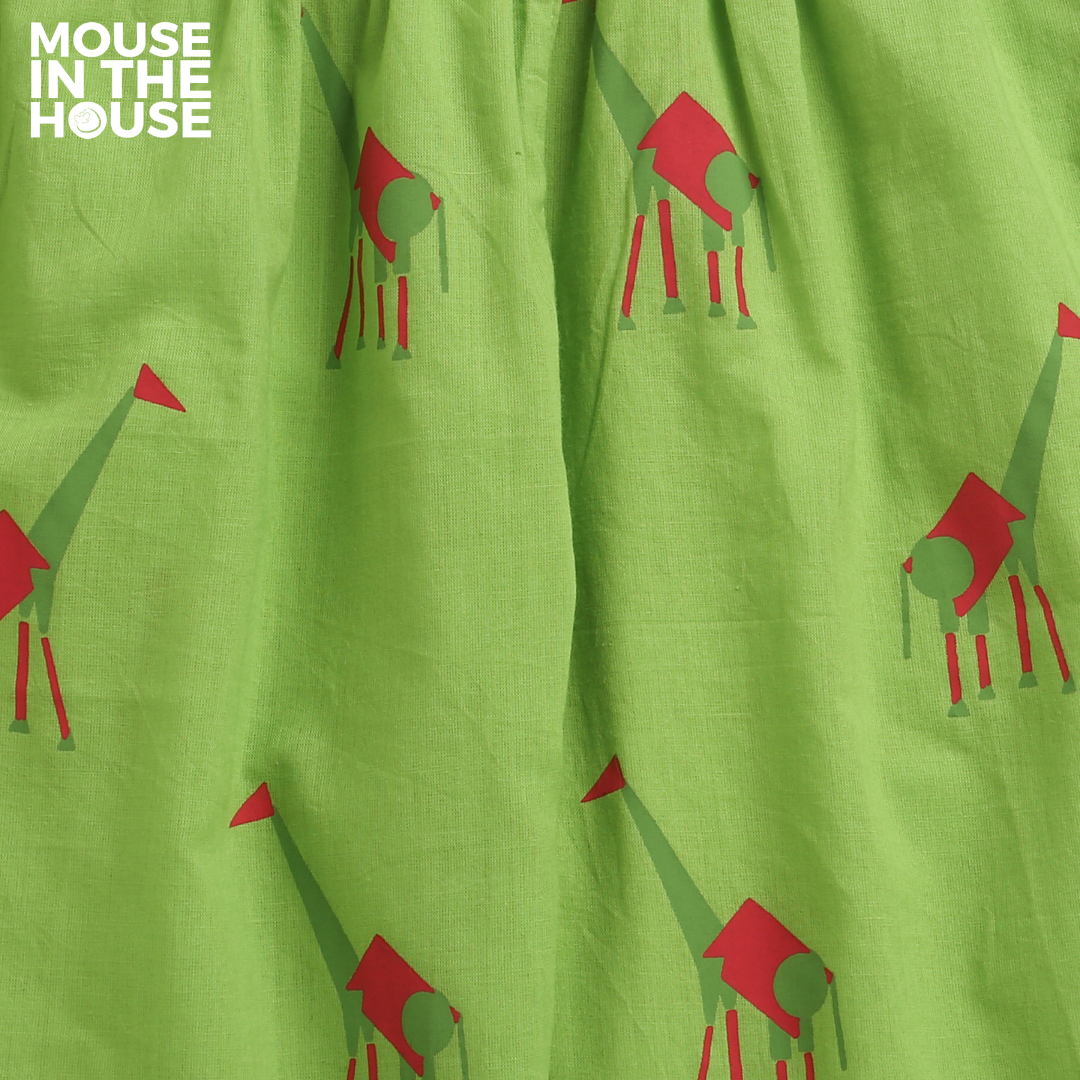 Mouse In The House Green Triangle- Unisex Nightdress