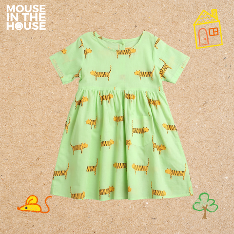 Mouse In The House Augustus The Tiger- Cotton Dress