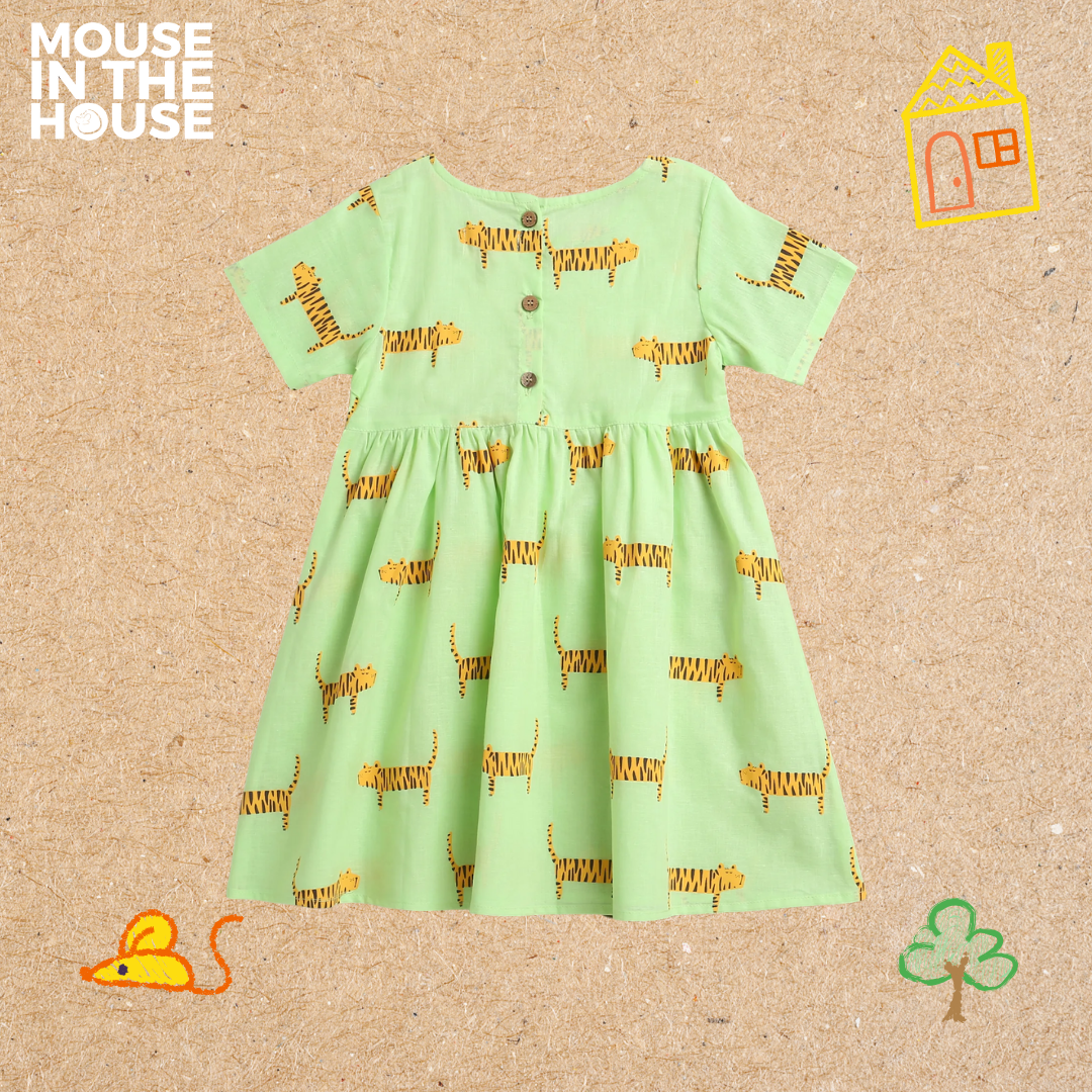Mouse In The House Augustus The Tiger- Cotton Dress