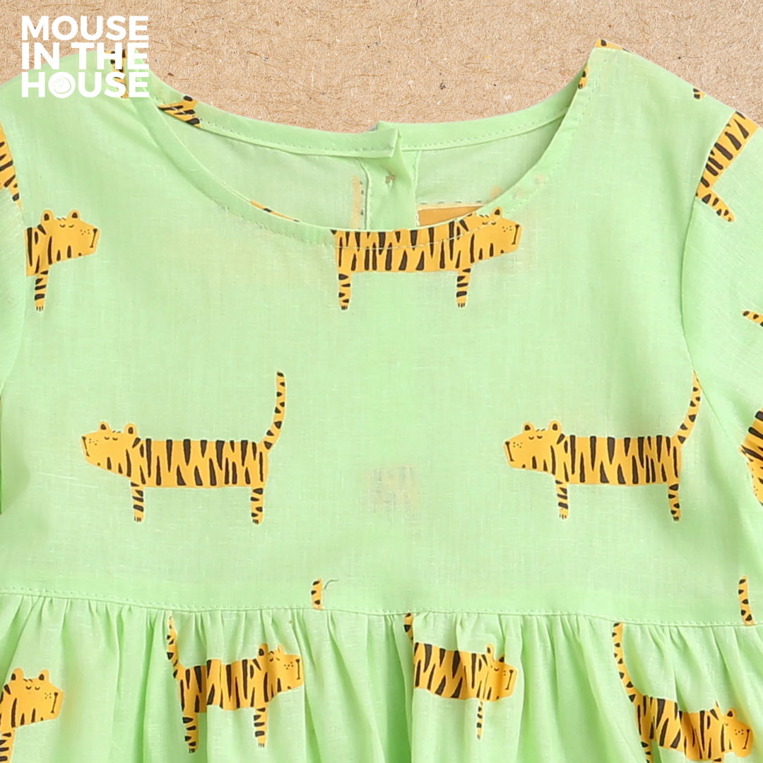 Mouse In The House Augustus The Tiger- Cotton Dress