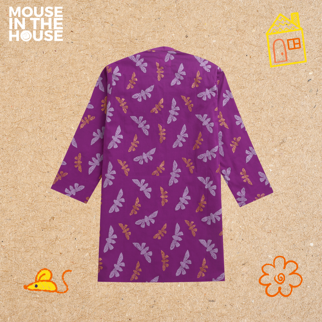Mouse In The House Shimmering Butterfly - Ethnic Wear Boys