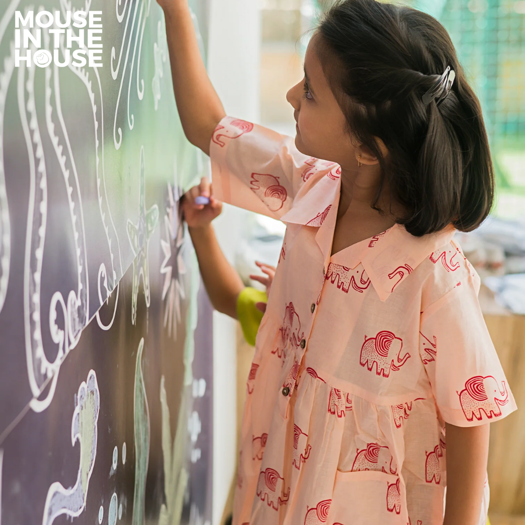 Mouse In The House A Stomping Elephant - Cotton Dress