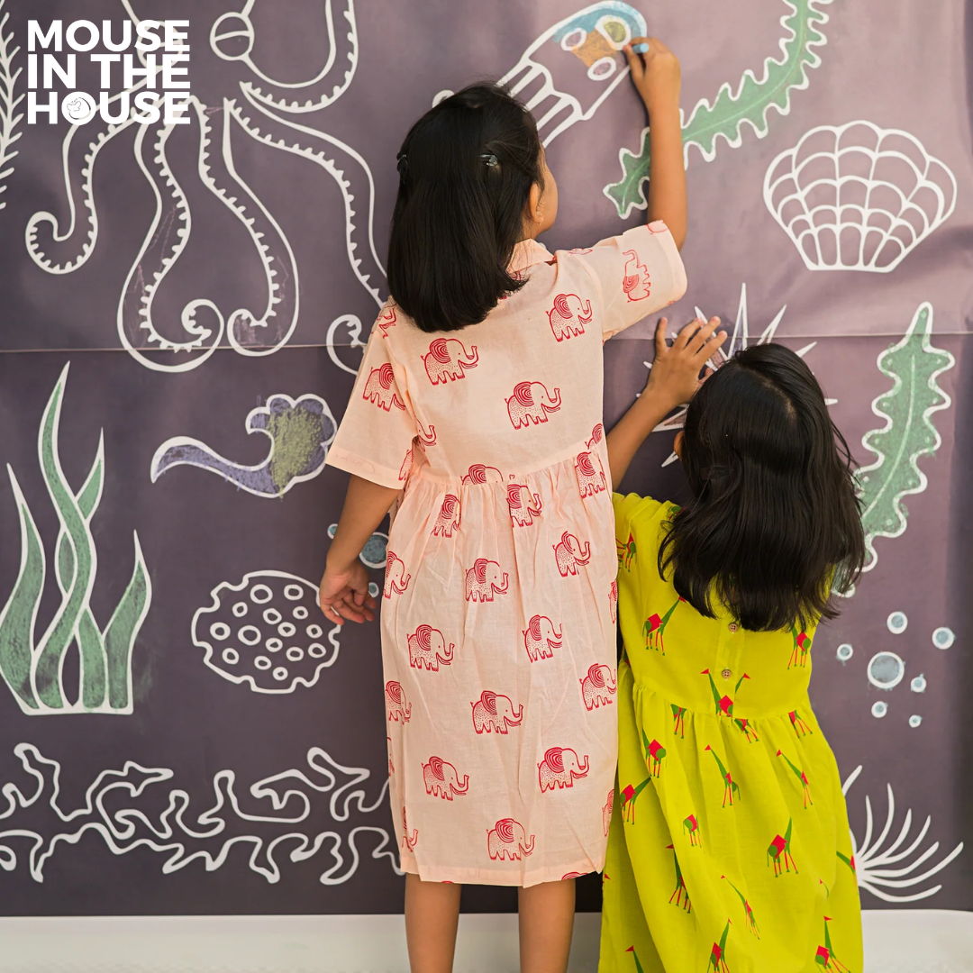 Mouse In The House A Stomping Elephant - Cotton Dress