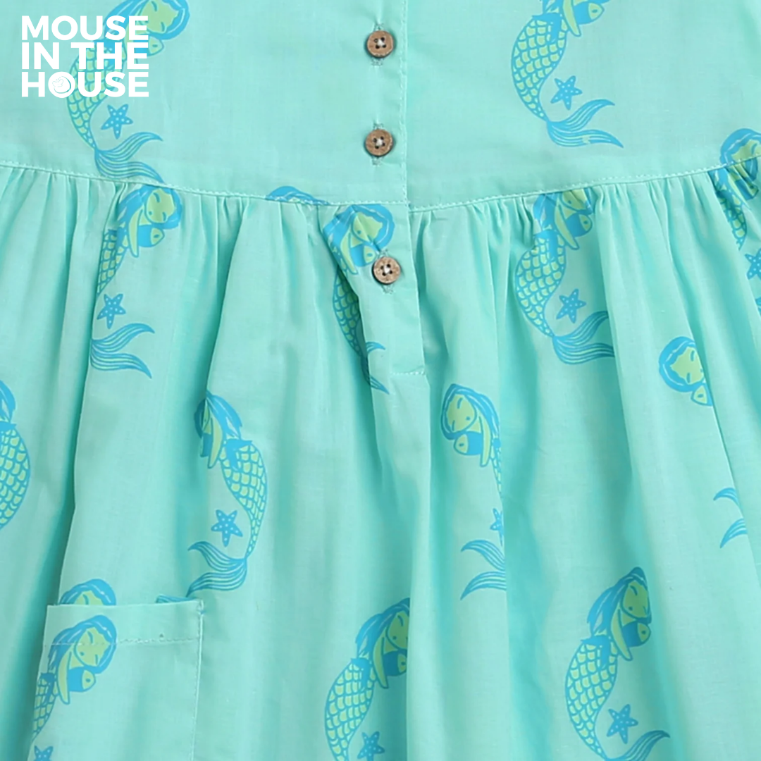 Mouse In The House Adella The Mermaid - Cotton Dress