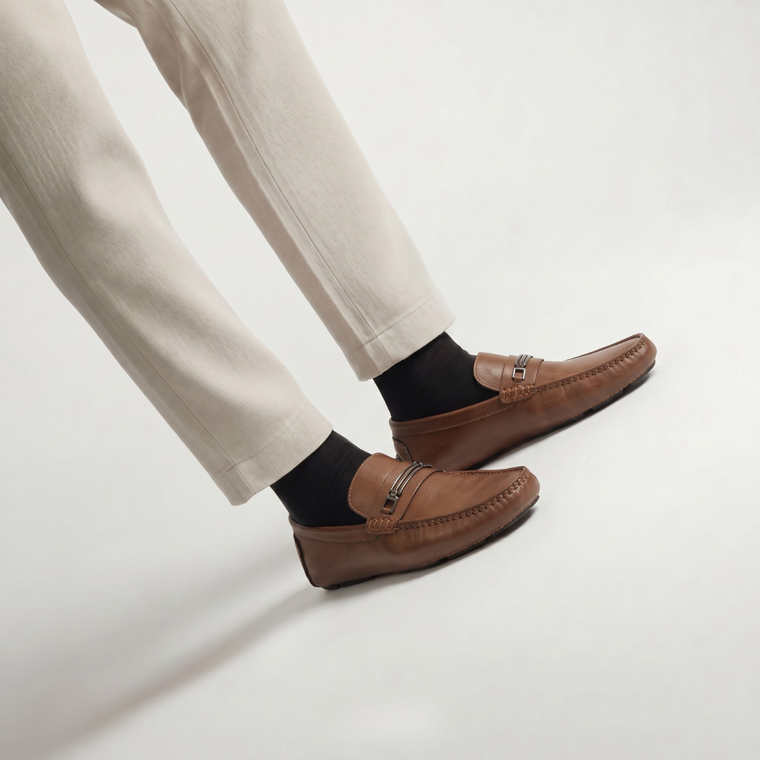 Monarch Brown Driving Loafers