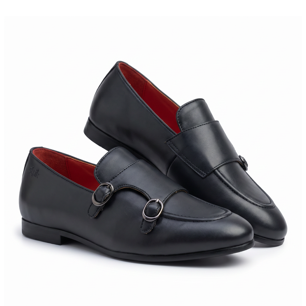 Monk Icon Cool Grey  Double Monk Loafer