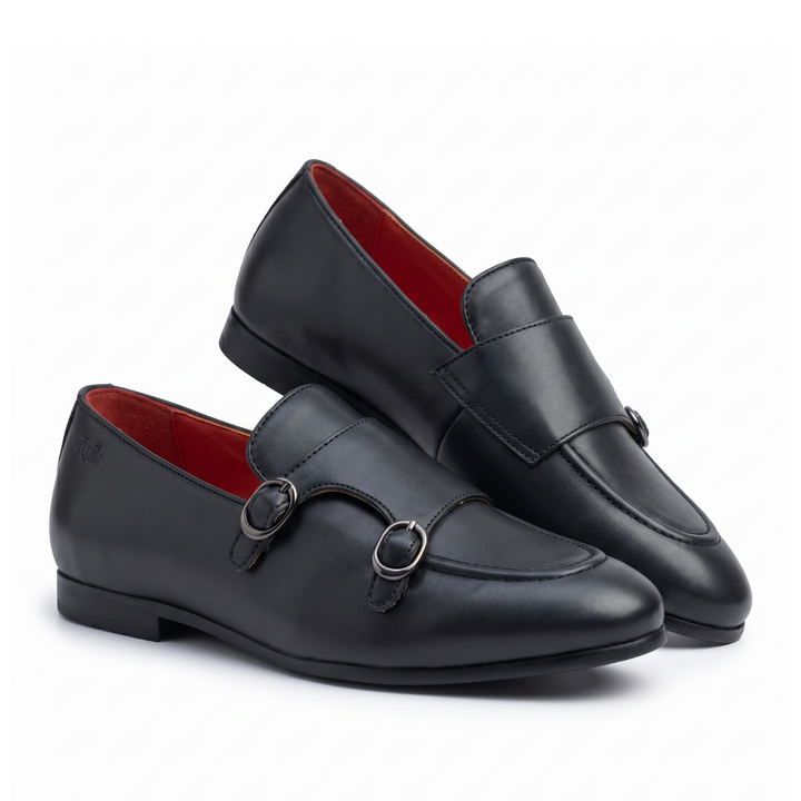 Monk Icon Cool Grey  Double Monk Loafer
