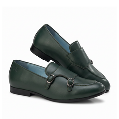 Monk Icon Forest Green  Double Monk  Loafer