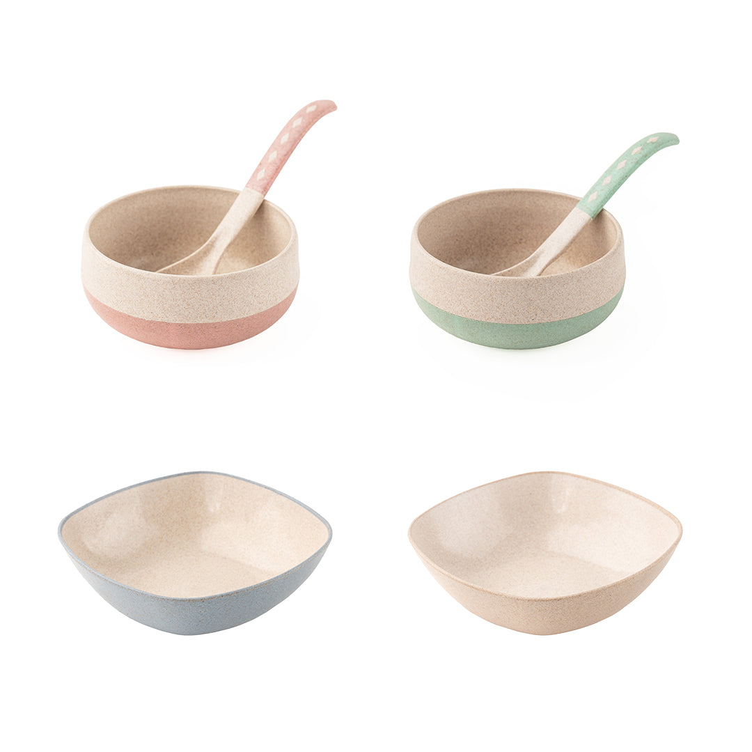 Irida Naturals Rice Husk and Bamboo Fiber Soup & Salad combo