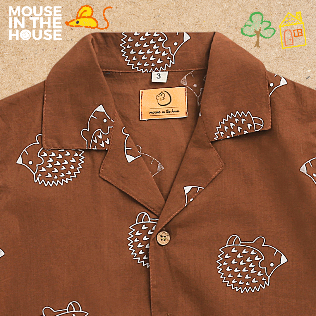 Mouse In The House A Spiky Porcupine - Cotton Shirt